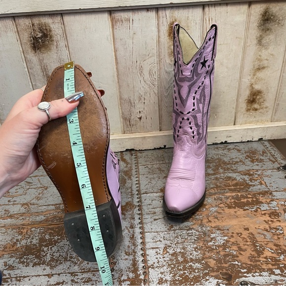Durango Lilac Star Vintage Western Cowboy Boots - Picture 12 of 16